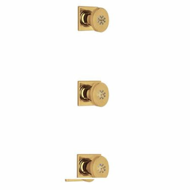 Latoscana Lady 3 Body Jets In Matt Gold bathtub and showerhead faucet systems Latoscana